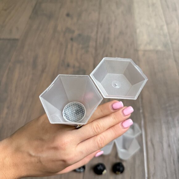 LED Shot Glass Diamond Rings - Picture 2 of 3